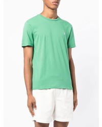 grünes T-Shirt mit einem Rundhalsausschnitt von Polo Ralph Lauren