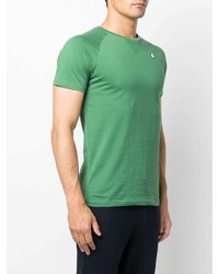 grünes T-Shirt mit einem Rundhalsausschnitt von K-Way