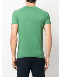 grünes T-Shirt mit einem Rundhalsausschnitt von K-Way