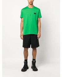 grünes T-Shirt mit einem Rundhalsausschnitt von Dolce & Gabbana