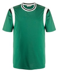 grünes T-Shirt mit einem Rundhalsausschnitt von Marni