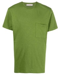grünes T-Shirt mit einem Rundhalsausschnitt von Orlebar Brown