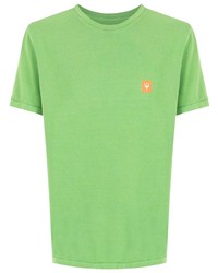 grünes T-Shirt mit einem Rundhalsausschnitt von OSKLEN