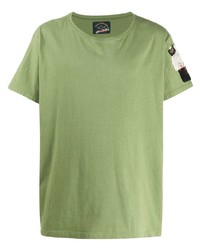 grünes T-Shirt mit einem Rundhalsausschnitt von Paul & Shark