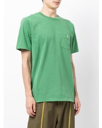 grünes T-Shirt mit einem Rundhalsausschnitt von A Bathing Ape