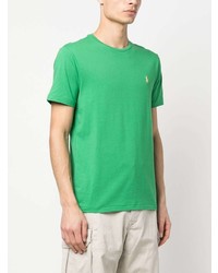 grünes T-Shirt mit einem Rundhalsausschnitt von Polo Ralph Lauren