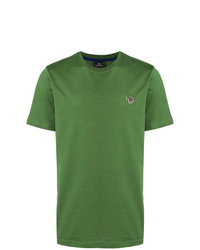 grünes T-Shirt mit einem Rundhalsausschnitt von Ps By Paul Smith