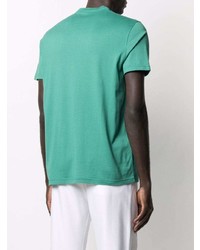 grünes T-Shirt mit einem Rundhalsausschnitt von Kiton