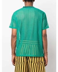 grünes T-Shirt mit einem Rundhalsausschnitt von Andersson Bell
