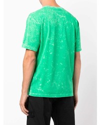 grünes T-Shirt mit einem Rundhalsausschnitt von Stone Island