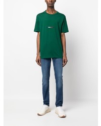 grünes T-Shirt mit einem Rundhalsausschnitt von Tommy Hilfiger