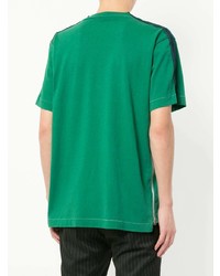 grünes T-Shirt mit einem Rundhalsausschnitt von Sacai