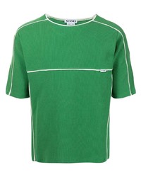 grünes T-Shirt mit einem Rundhalsausschnitt von Sunnei
