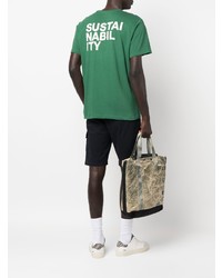 grünes T-Shirt mit einem Rundhalsausschnitt von ECOALF