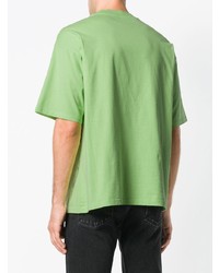 grünes T-Shirt mit einem Rundhalsausschnitt von Balenciaga