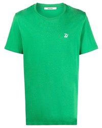 grünes T-Shirt mit einem Rundhalsausschnitt von Zadig & Voltaire