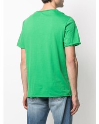 grünes T-Shirt mit einem V-Ausschnitt von Zadig & Voltaire