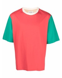 grünes und rotes T-Shirt mit einem Rundhalsausschnitt von Wales Bonner