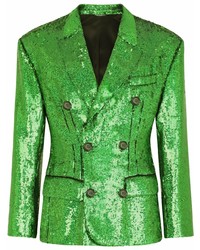 grünes Zweireiher-Sakko von Dolce & Gabbana