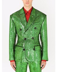 grünes Zweireiher-Sakko von Dolce & Gabbana