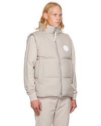 hellbeige ärmellose Jacke von Canada Goose