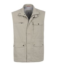 hellbeige ärmellose Jacke von Thomas Goodwin