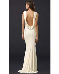 hellbeige Ballkleid von Badgley Mischka