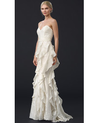 hellbeige Ballkleid von Badgley Mischka