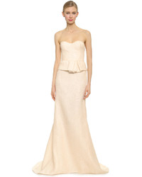 hellbeige Ballkleid von J. Mendel