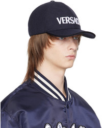 hellbeige Baseballkappe mit Hahnentritt-Muster von Versace