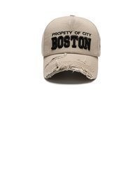 hellbeige bedruckte Baseballkappe von Sporty