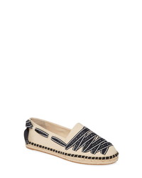 hellbeige bedruckte Espadrilles