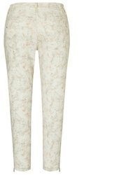 hellbeige bedruckte Jeans von MAC