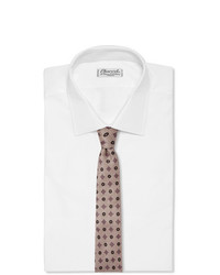 hellbeige bedruckte Krawatte von Rubinacci