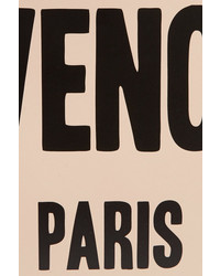 hellbeige bedruckte Leder Clutch von Givenchy