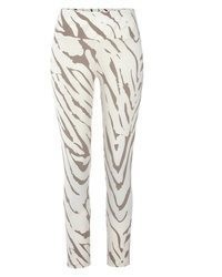 hellbeige bedruckte Leggings von Lascana