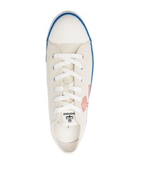 hellbeige bedruckte niedrige Sneakers von Isabel Marant