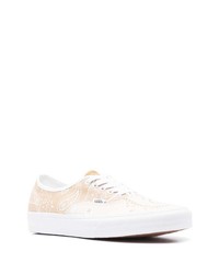 hellbeige bedruckte niedrige Sneakers von Vans