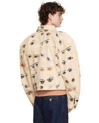 hellbeige bedruckte Shirtjacke von Vivienne Westwood