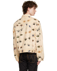 hellbeige bedruckte Shirtjacke von Vivienne Westwood