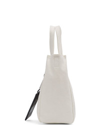 hellbeige bedruckte Shopper Tasche aus Segeltuch von Marc Jacobs