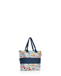 hellbeige bedruckte Shopper Tasche aus Segeltuch von Reisenthel