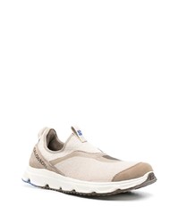 hellbeige bedruckte Slip-On Sneakers von Salomon S/Lab