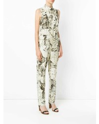 hellbeige bedruckter Jumpsuit von Andrea Marques