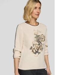 hellbeige bedruckter Pullover von RABE