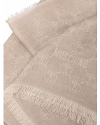 hellbeige bedruckter Schal von Moschino