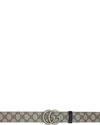hellbeige bedruckter Segeltuchgürtel von Gucci