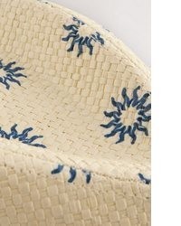 hellbeige bedruckter Strohhut von next