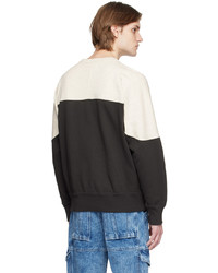 hellbeige bedrucktes Fleece-Sweatshirt von Isabel Marant