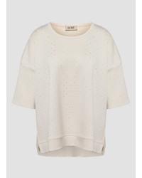 hellbeige bedrucktes Hemd von LeComte